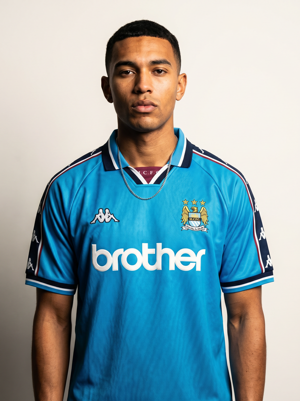 Manchester City 97/98 Home Retro — The Sky Blue Legend