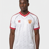Manchester United Auswärtstrikot Retro 1990/91 – Der weiße Adidas-Klassiker