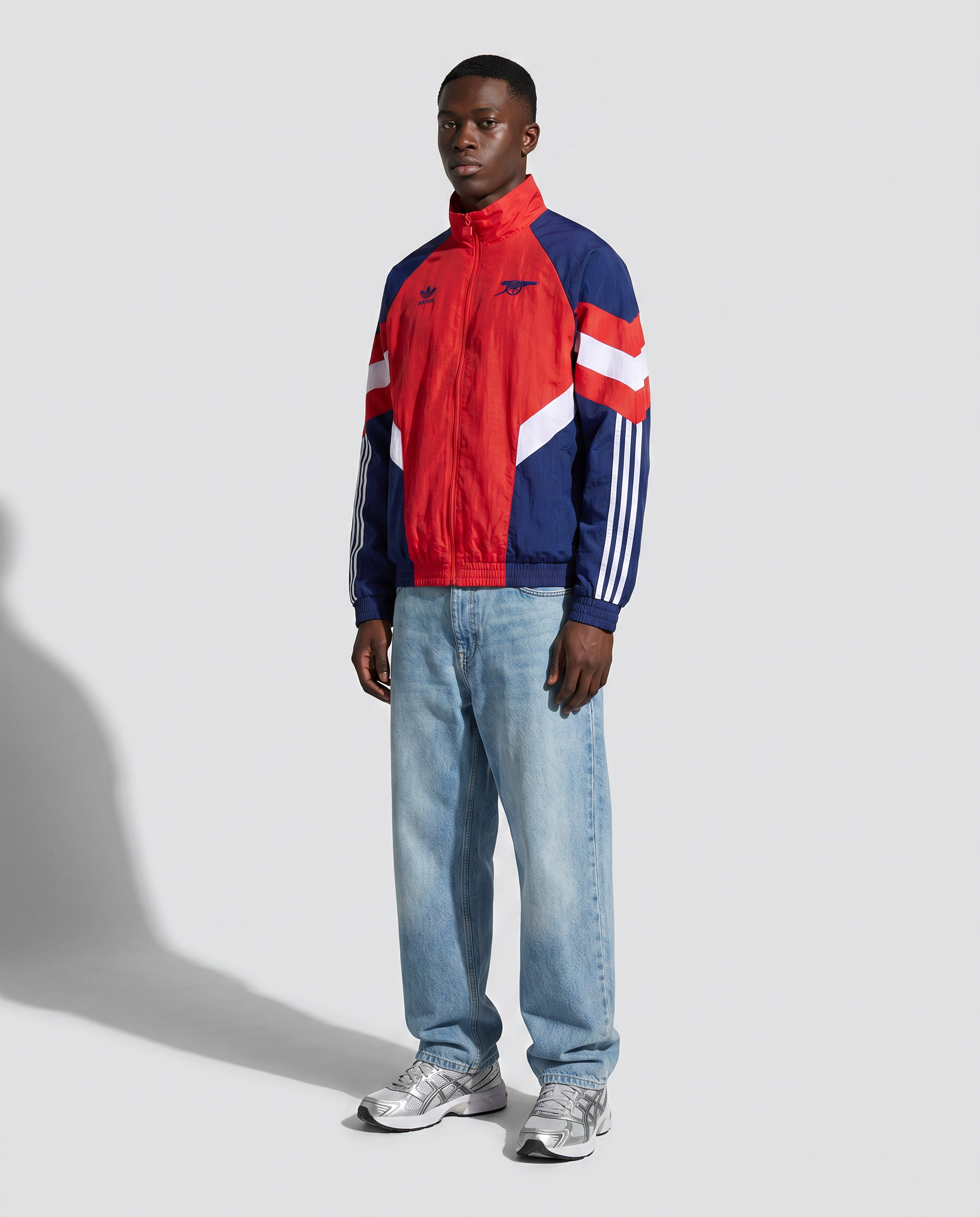 Arsenal Retro Track Jacket - Red & Navy Legends Edition - Gallery 1