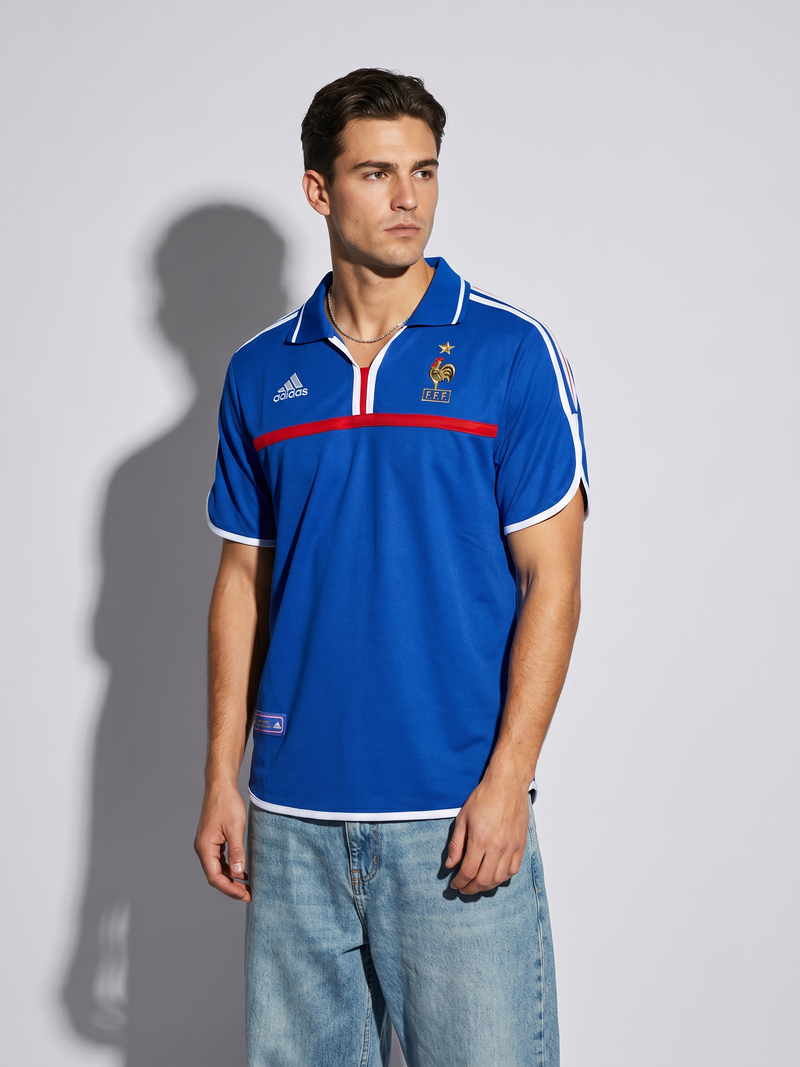 France 2000 Home Retro — Euro Champions in Royal Blue - Image 2