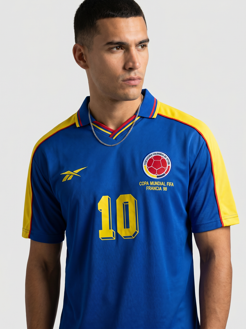 Colombia 1998 WC Away Retro — The France 98 Classic - Image 2