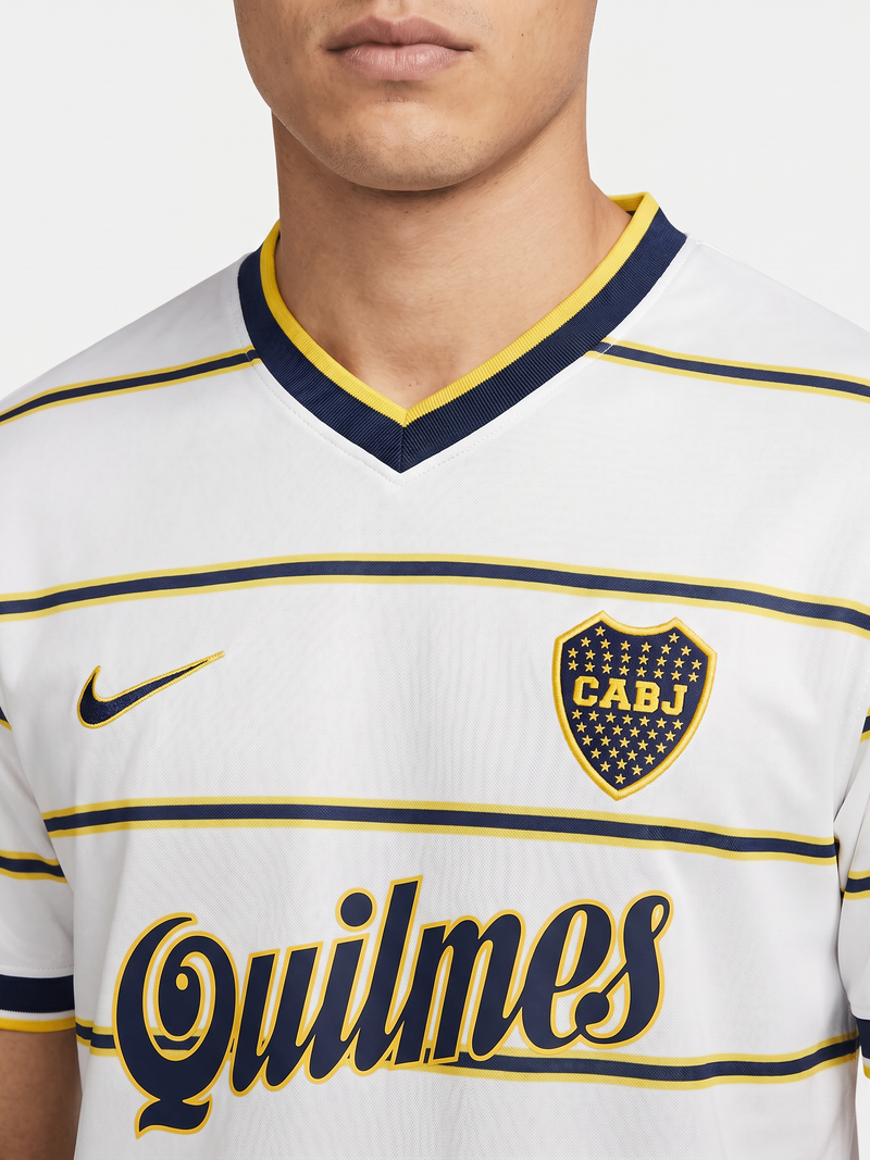Boca Juniors 1999 Auswärts Retro – Quilmes Ära La Bombonera Legende - Image 3