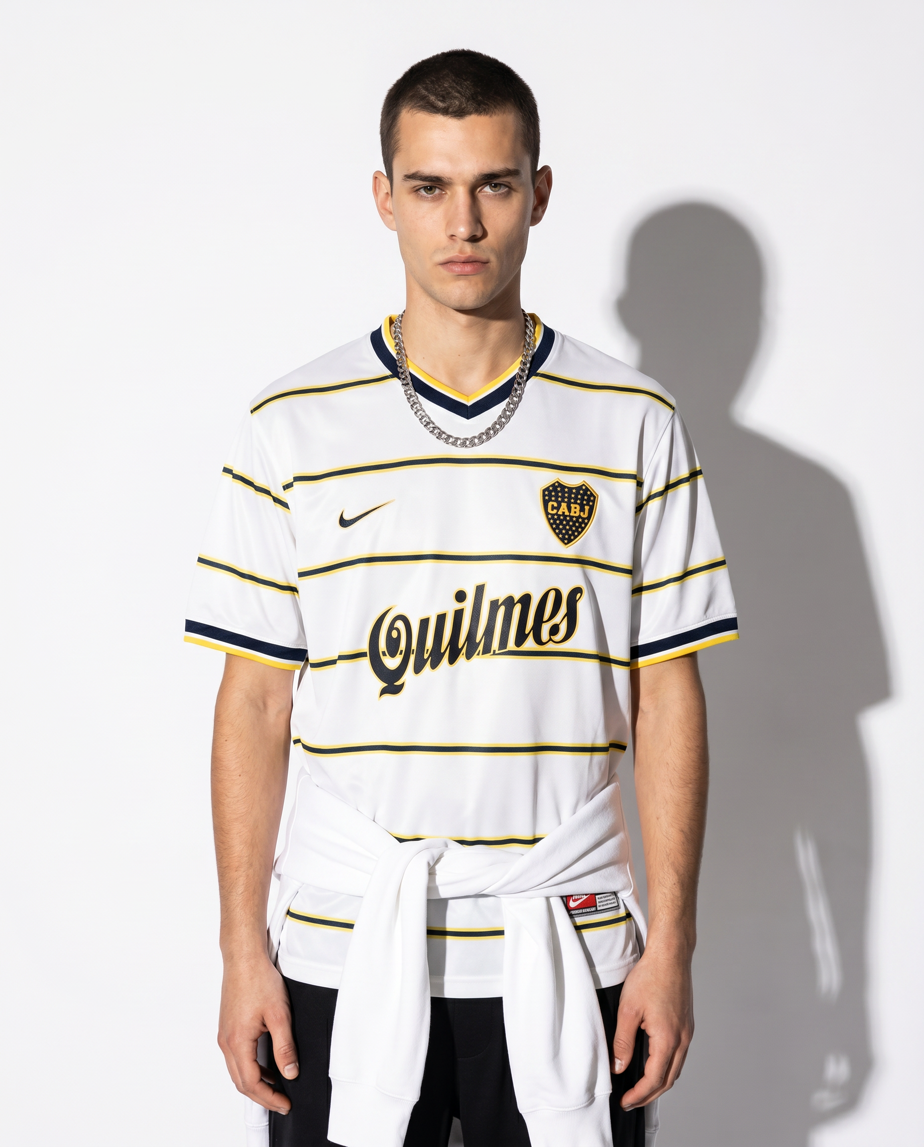 Boca Juniors 1999 Auswärts Retro – Quilmes Ära La Bombonera Legende - Gallery 1