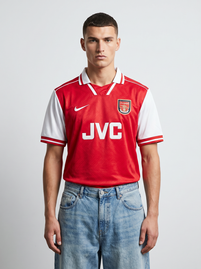 Arsenal 96/97 Home Retro — The Double Dream in Red & White - Image 1