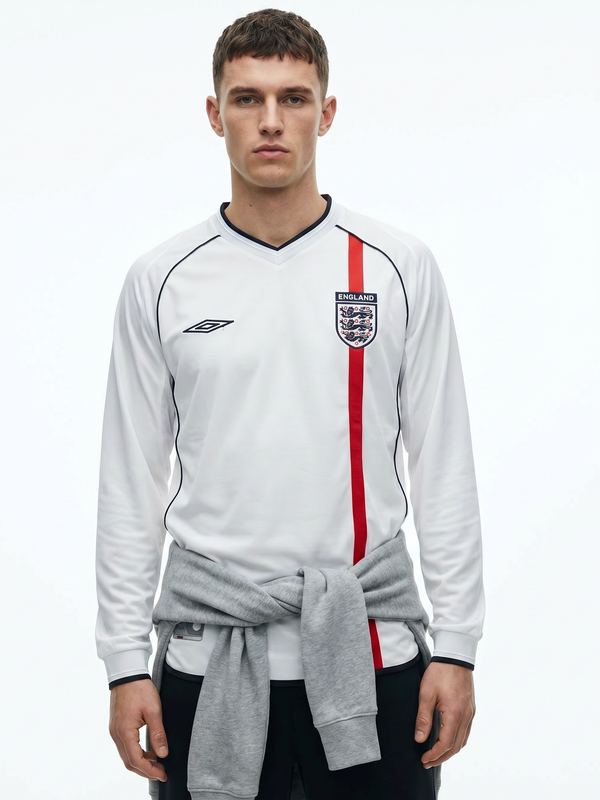 England 2002 Home Retro — Long Sleeves for Japan and Korea