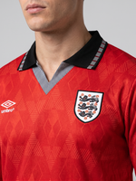 England 1990 Away Retro — The Italia 90 Red That Lives Forever - Thumbnail 1