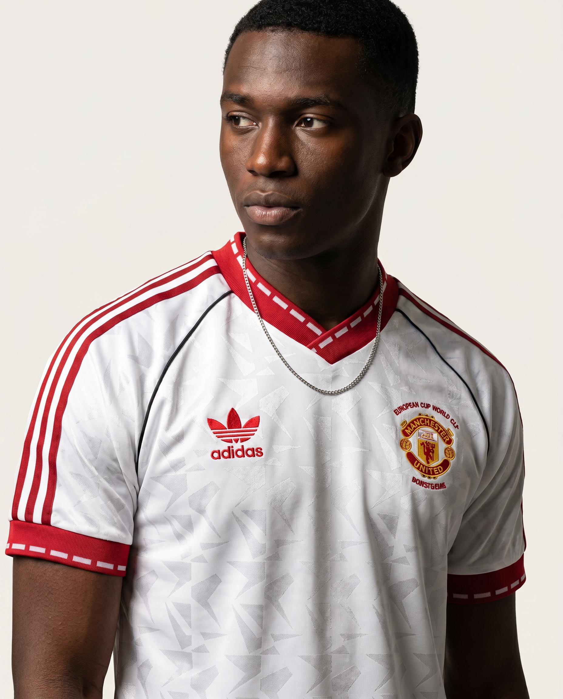 Manchester United Auswärtstrikot Retro 1990/91 – Der weiße Adidas-Klassiker - Gallery 3