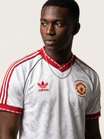 Manchester United Auswärtstrikot Retro 1990/91 – Der weiße Adidas-Klassiker - Thumbnail 3