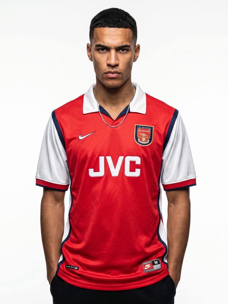 Arsenal 98/99 Home Retro — The Double Season in Red & White - Image 1