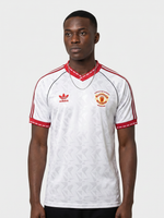 Manchester United Auswärtstrikot Retro 1990/91 – Der weiße Adidas-Klassiker - Thumbnail 1