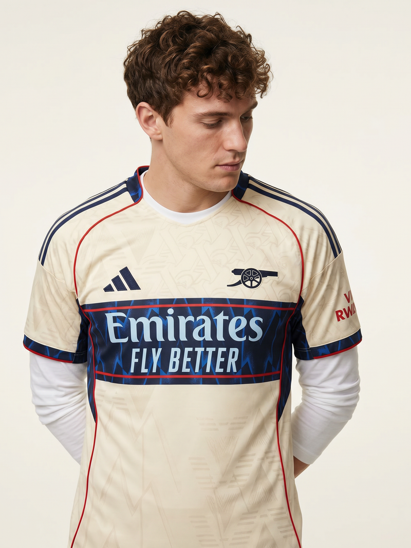 Arsenal Away Kit 25/26 - White Marble Edition - Image 2