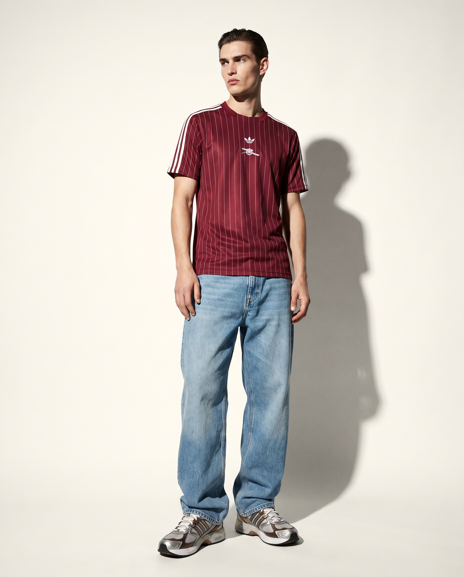 Arsenal Originals Pinstripe Shirt - Burgundy Heritage - Gallery 2