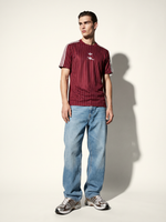 Arsenal Originals Pinstripe Shirt - Burgundy Heritage - Thumbnail 2
