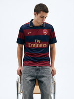 Arsenal Retro Away Shirt 07/08 - Redcurrant Hoops Edition - Thumbnail 1