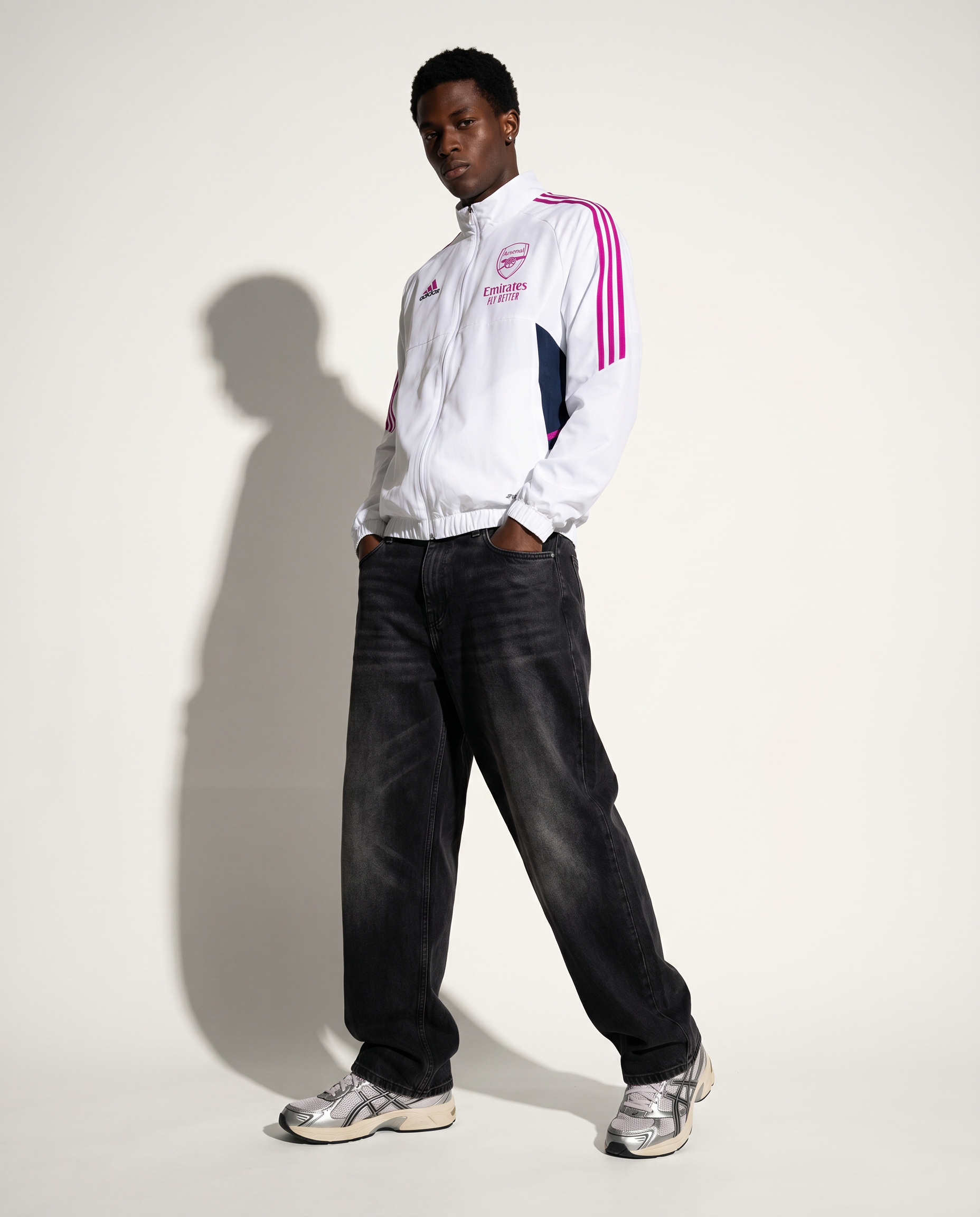 Arsenal Windbreaker - White & Pink Edition - Gallery 2