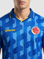 Colombia Away Retro ~1995 — The Cafetero 90s Blue - Thumbnail 3