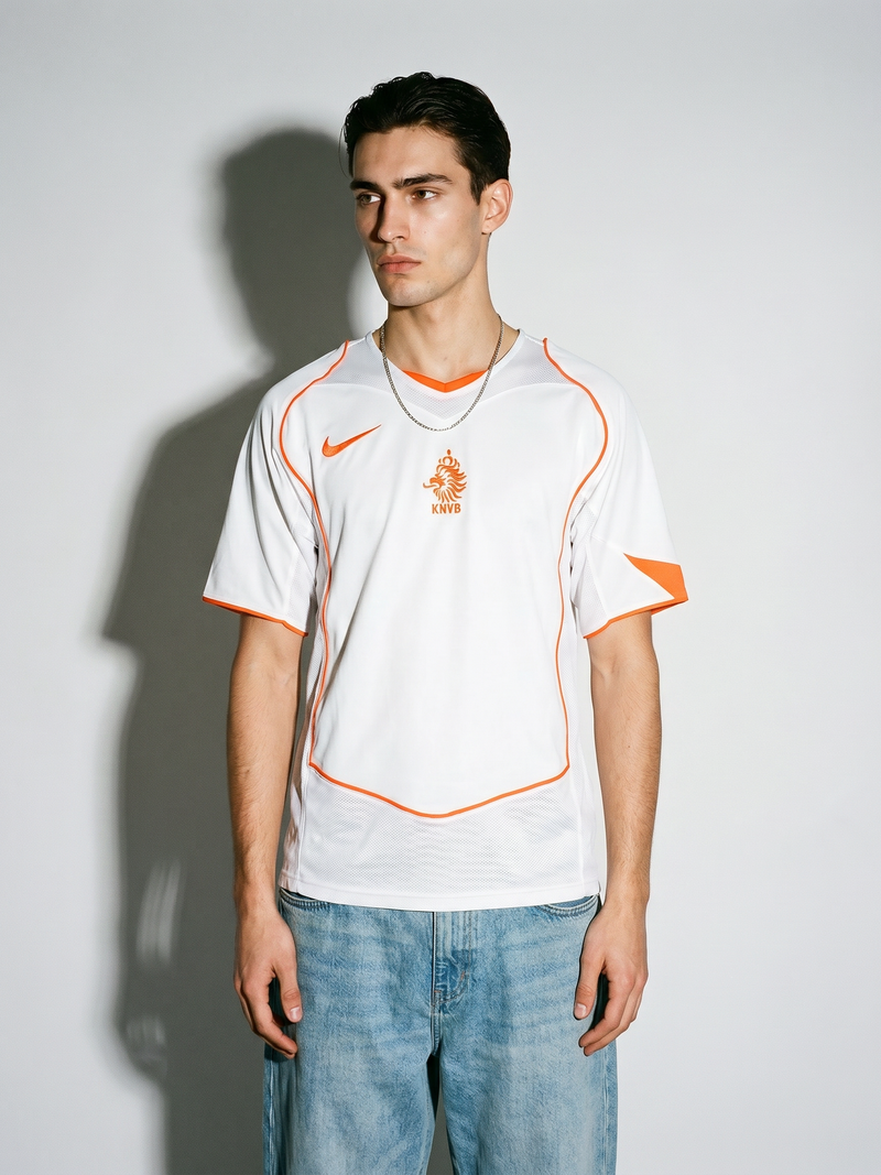 Netherlands 2004 Away Retro — The Oranje White Classic - Image 1