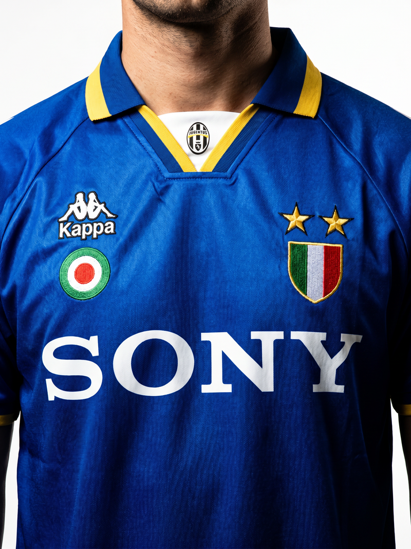 Juventus 95/96 Away Retro — The Bianconeri Blue Classic - Image 2