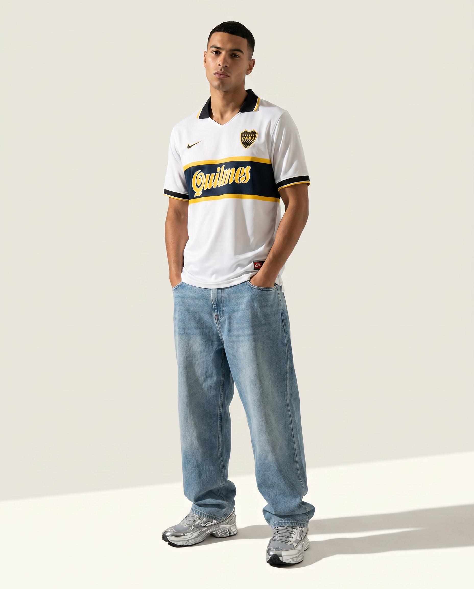 Boca Juniors 97/99 Auswärts Retro — Das Xeneize Weiß - Gallery 3