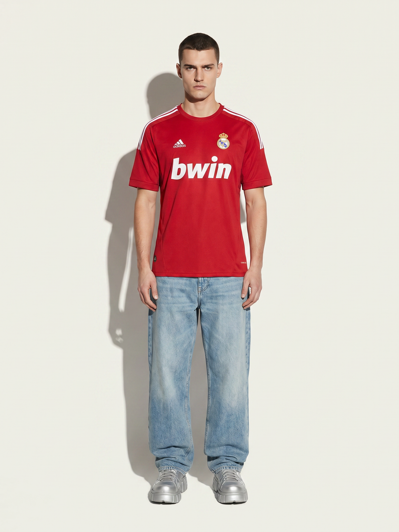 Real Madrid 11/12 Away Retro Jersey — The Red Glory Season - Image 1